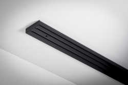 Fekete kétsoros Függönysín tartozék nélkül 300 cm