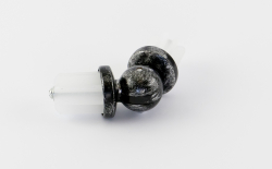 Patinovaný kĺbik - spoj tyčí Ø 19mm odtieň: Čierno-strieborná