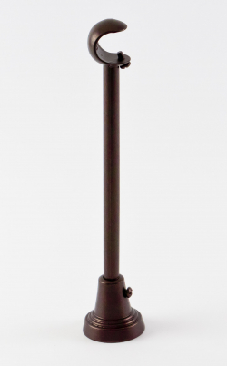 Kovový držiak jednotyčový Ø 19mm Wenge