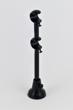 Kovový držák dvoutyčový Ø 19mm Černá