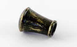Koncovka patinovaná Ø 25mm Čierno-zlatá Cilinder