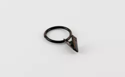 Kovový krúžok + štipec Ø 19mm patinovaný Čierno-medená 